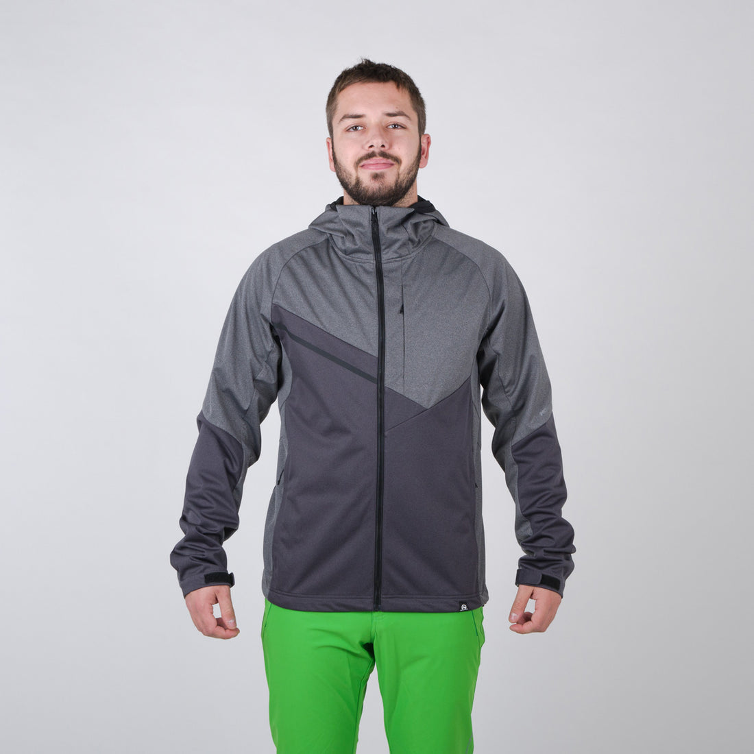 BU-38631OR men's softshell jackets melange BORHIS