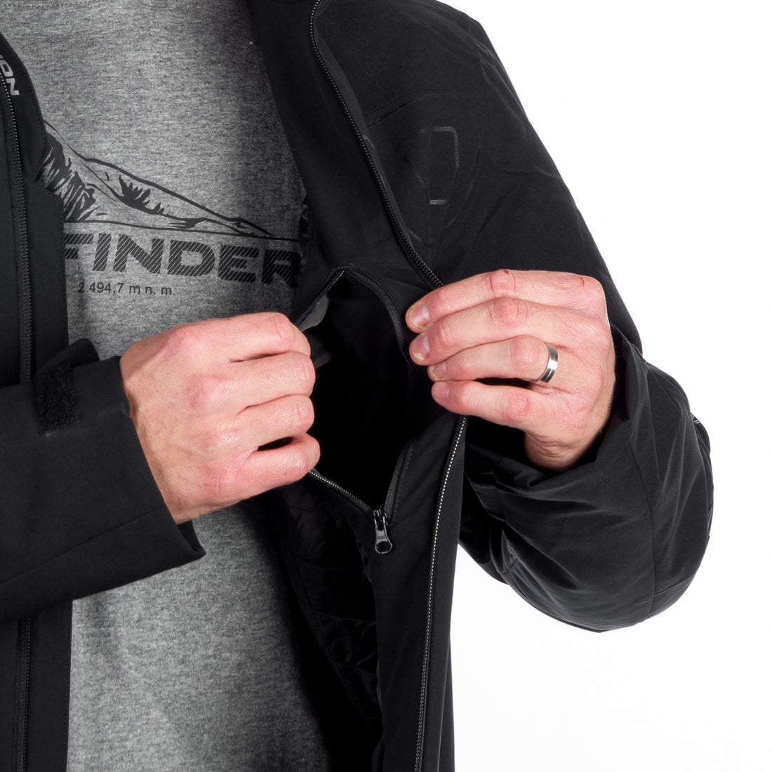 BU-5146SNW men's ski insulated trendy jacket WILBUR