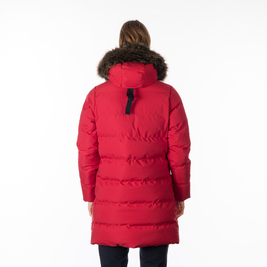 BU-6072SP women's sport insulated prolonged jacket with fur MEELEY