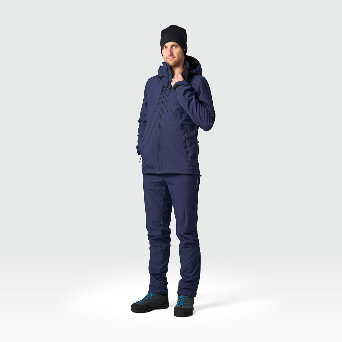 men's softshell hood off jacket 3L