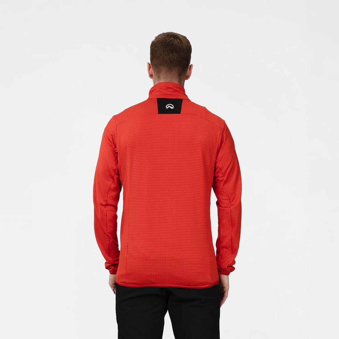 MI-38241OR men's fleece grid sweater TRUGBERG
