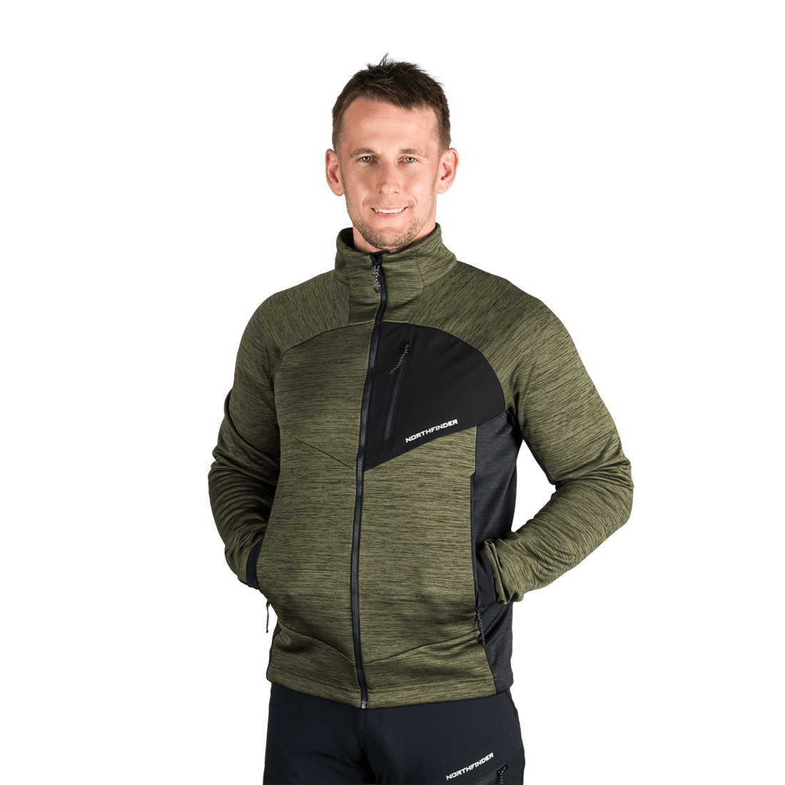 MI-3881OR men's melange trekking sweater JULISTE