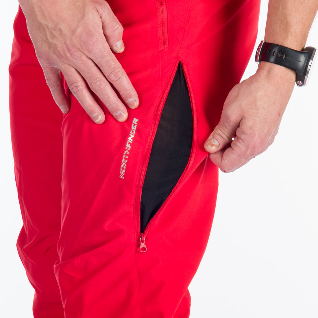 NO-3894SNW men's ski comfort trousers with braces regular fit VERNON