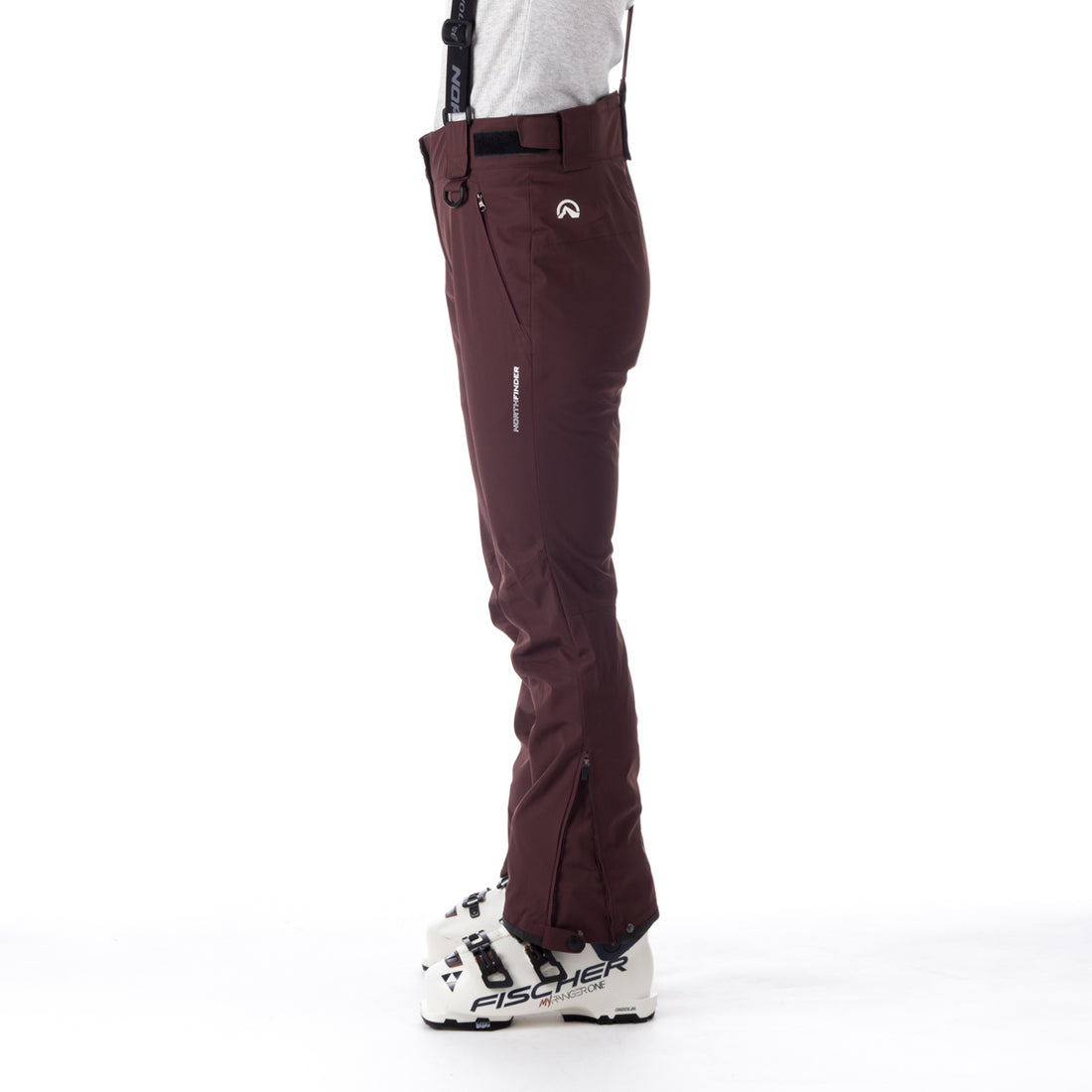 NO-4826SNW women's ski comfortable trousers with braces DELLA