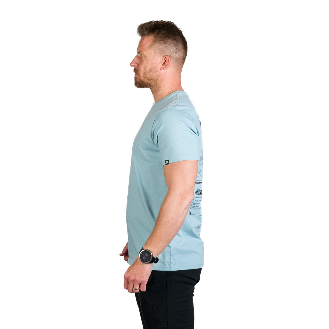 TR-3955OR men's organic cotton t-shirt with print TRENTON