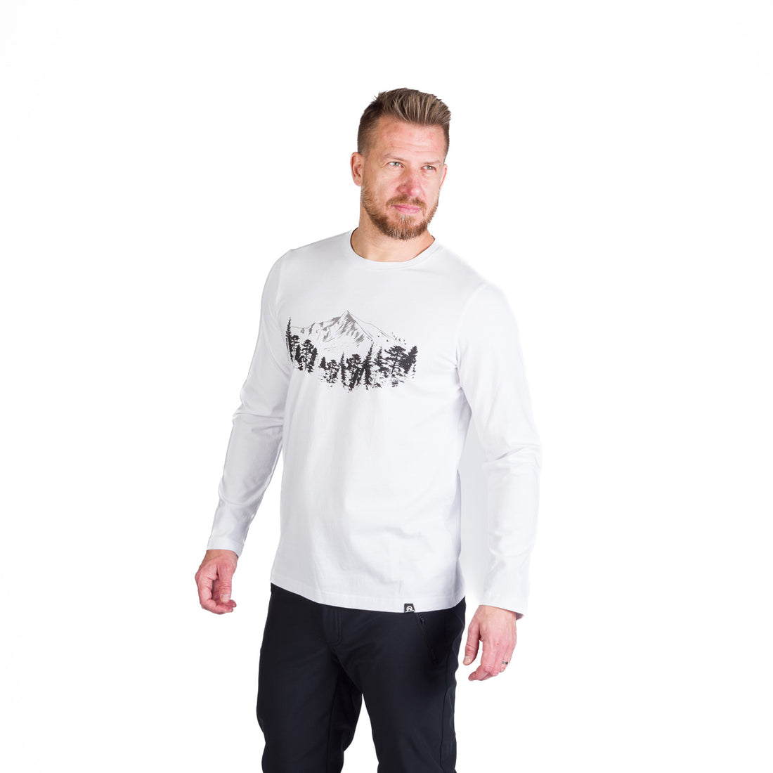 TR-3980OR men's outdoor combed cotton t-shirt with print STEWART
