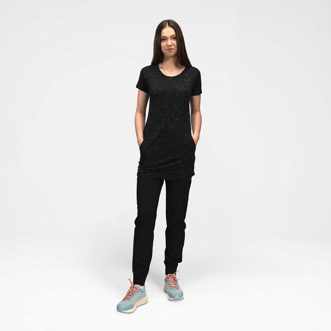 TR-4402SP women's simple t-shirt long style IRWA