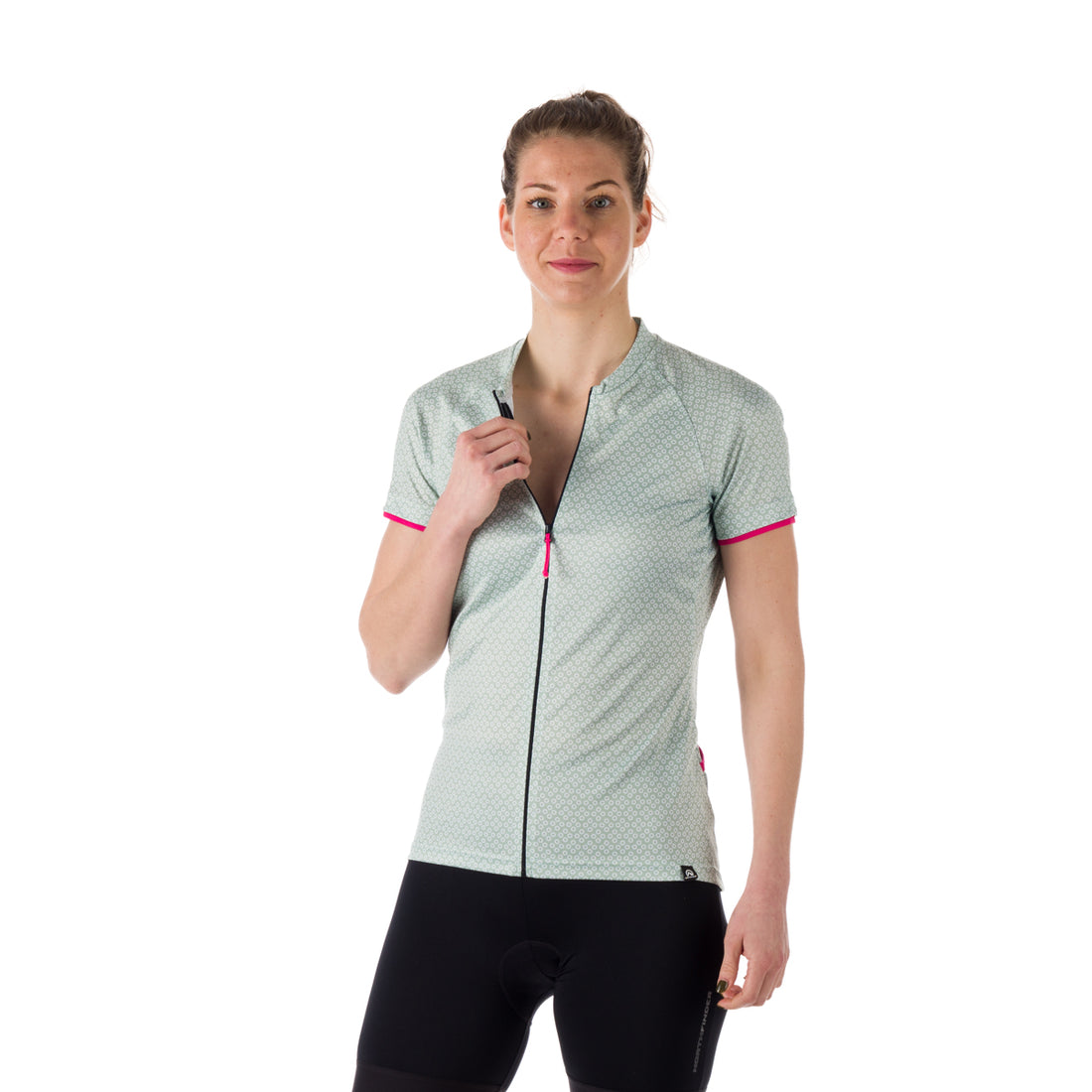 TR-4536MB women's e-bike t-shirt comfortable full zip with all print DIKA