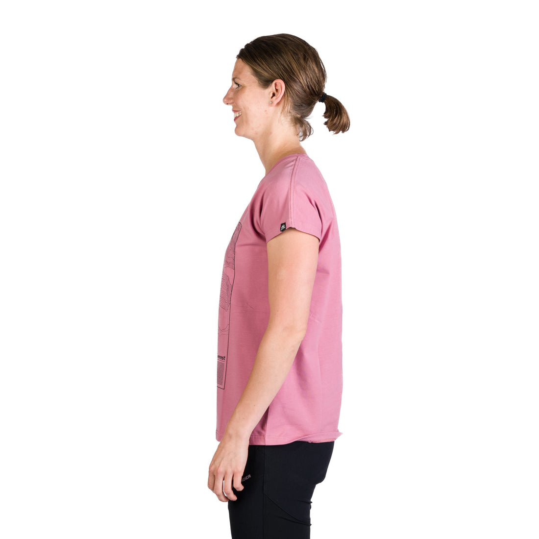 TR-4960OR women's loose fit t-shirt with print GAYLE