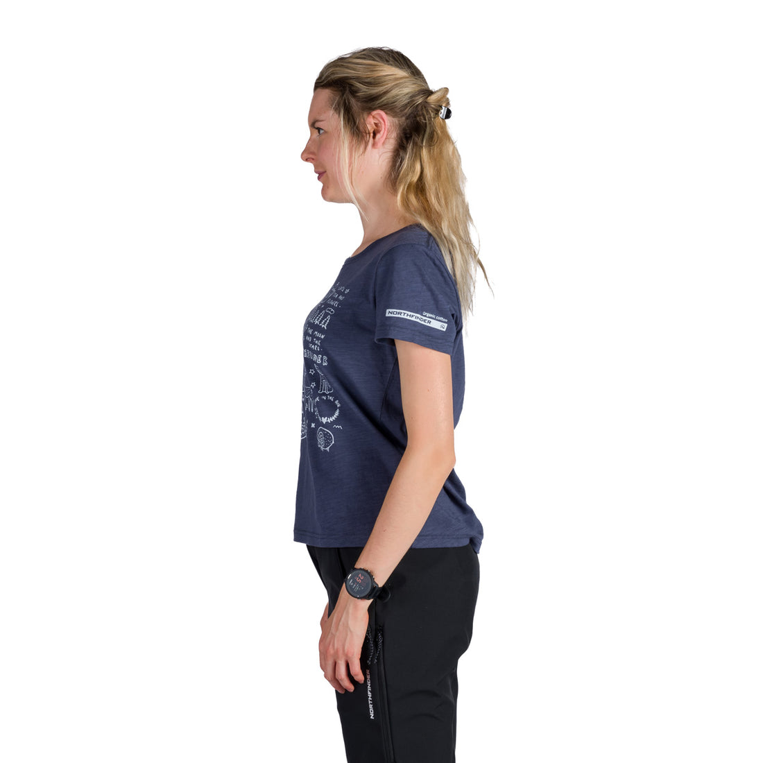 TR-6004OR women's outdoor organic slub cotton T-shirt AMIE