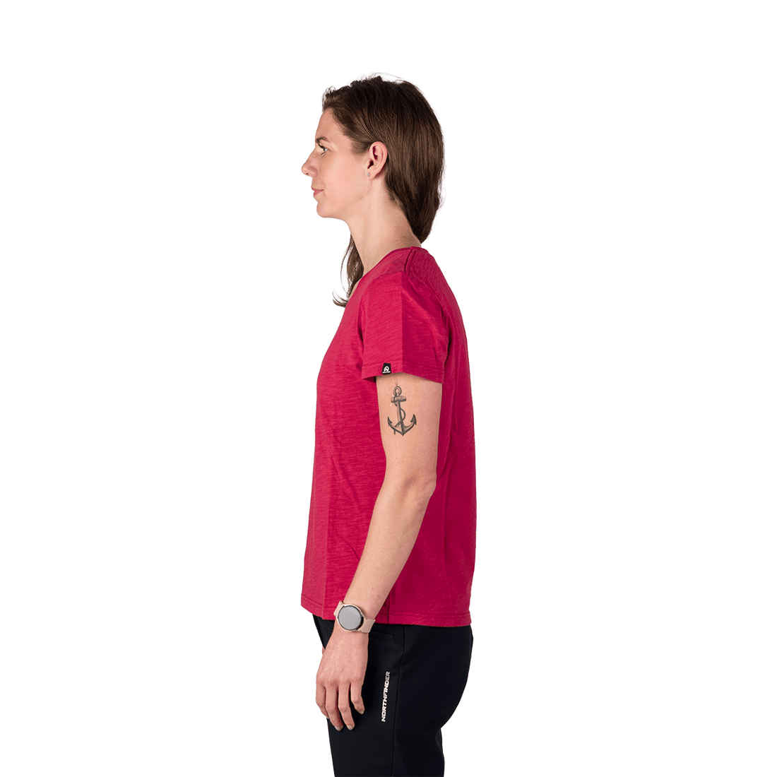 TR-6050OR women's outdoor organic slub cotton T-shirt GRACIANA