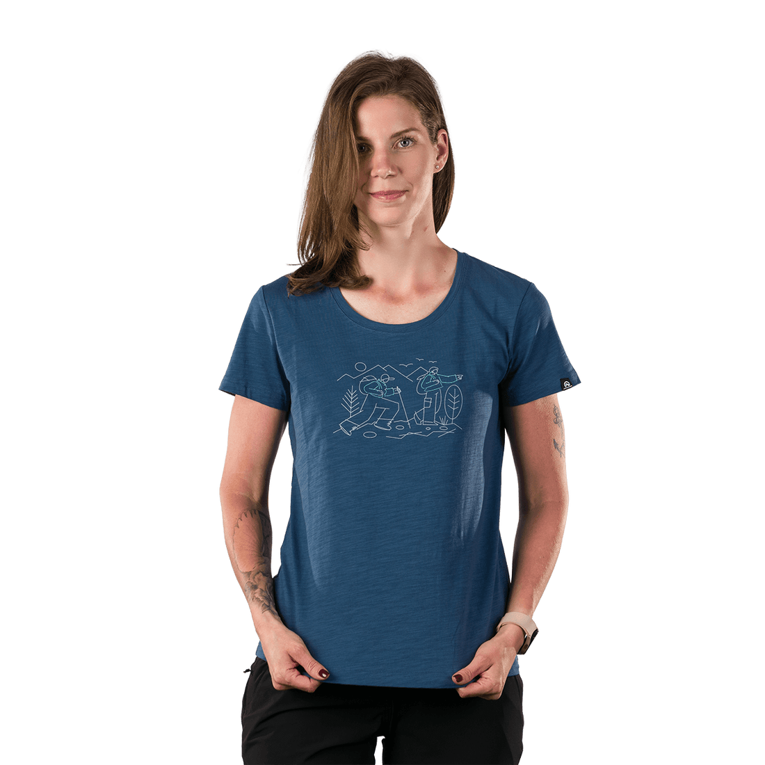 TR-6052OR women's outdoor organic slub cotton T-shirt HELENA