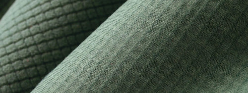 The functional grid-shaped fabric with increased efficiency of evaporation