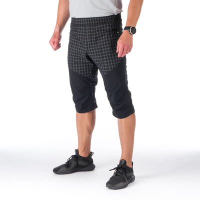 BE-3406OR men's outdoor comfort check 3/4 shorts JAIDEN