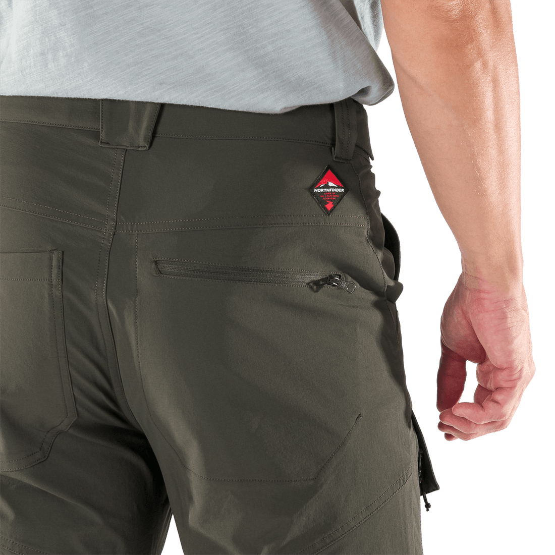 BE-3527OR men's trekking cargo stretch shorts AMADEUS