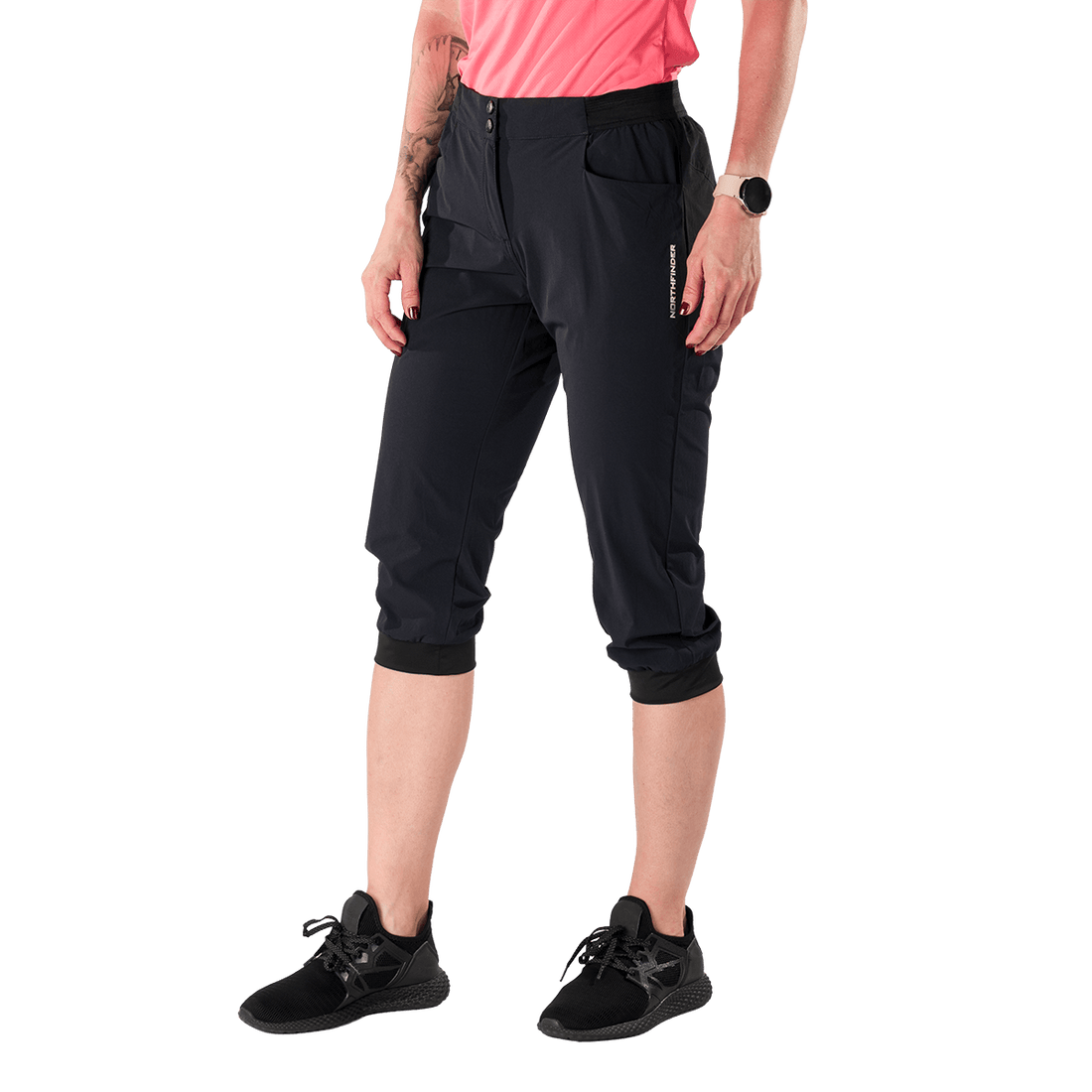 BE-4532OR women's comfort stretch 3/4 shorts FLOR