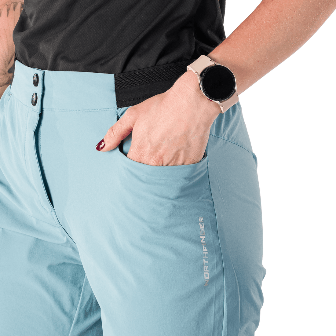 BE-4532OR women's comfort stretch 3/4 shorts FLOR