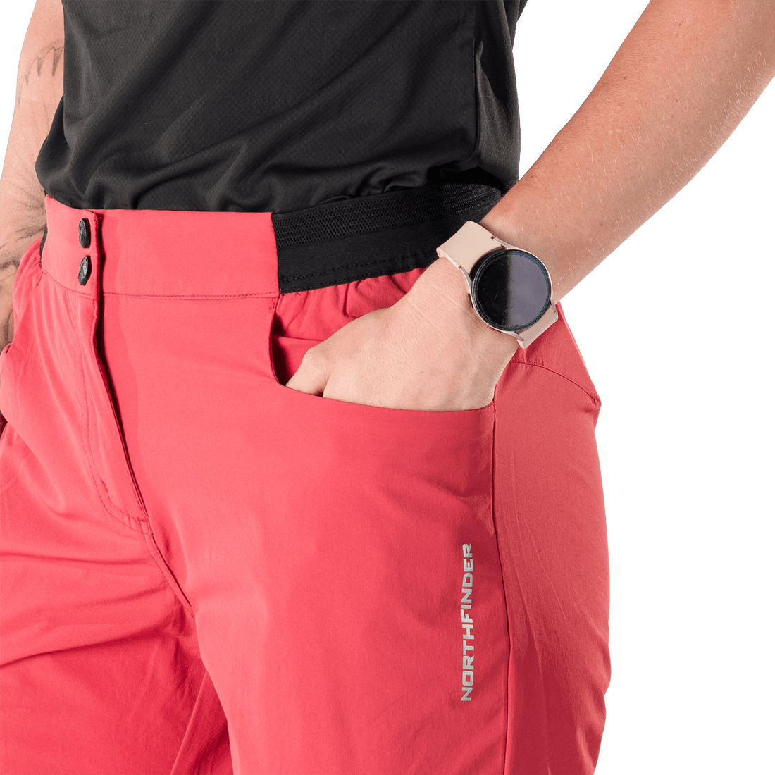 BE-4532OR women's comfort stretch 3/4 shorts FLOR