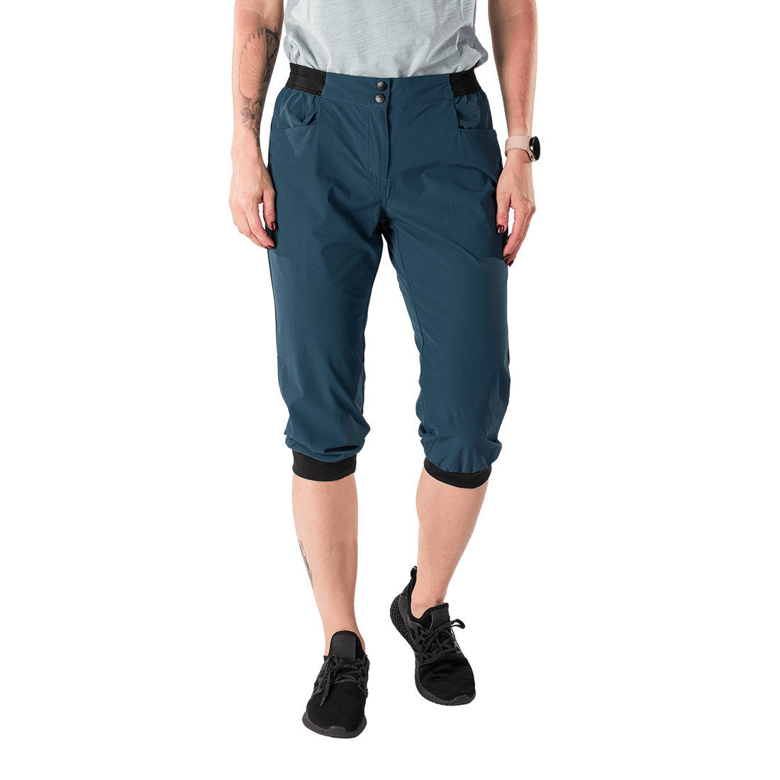 BE-4532OR women's comfort stretch 3/4 shorts FLOR