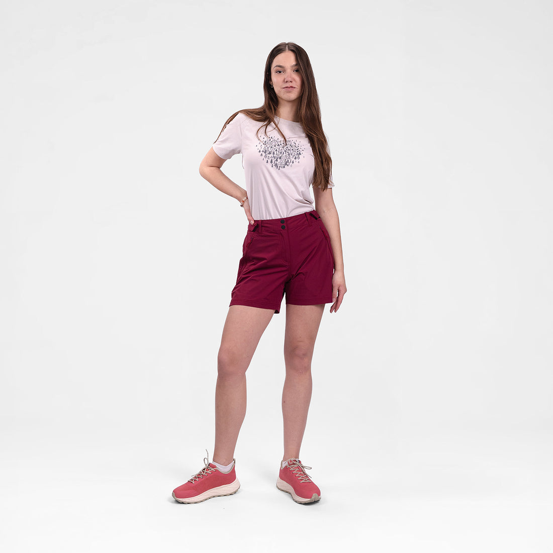 BE-4541OR women's trekking lightweight shorts KRIZNICA