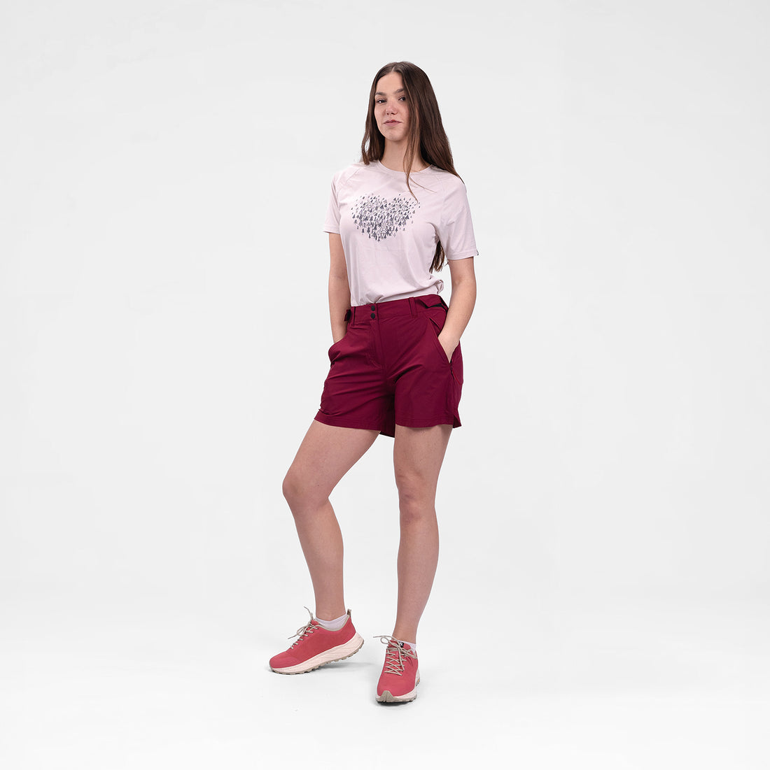 BE-4541OR women's trekking lightweight shorts KRIZNICA