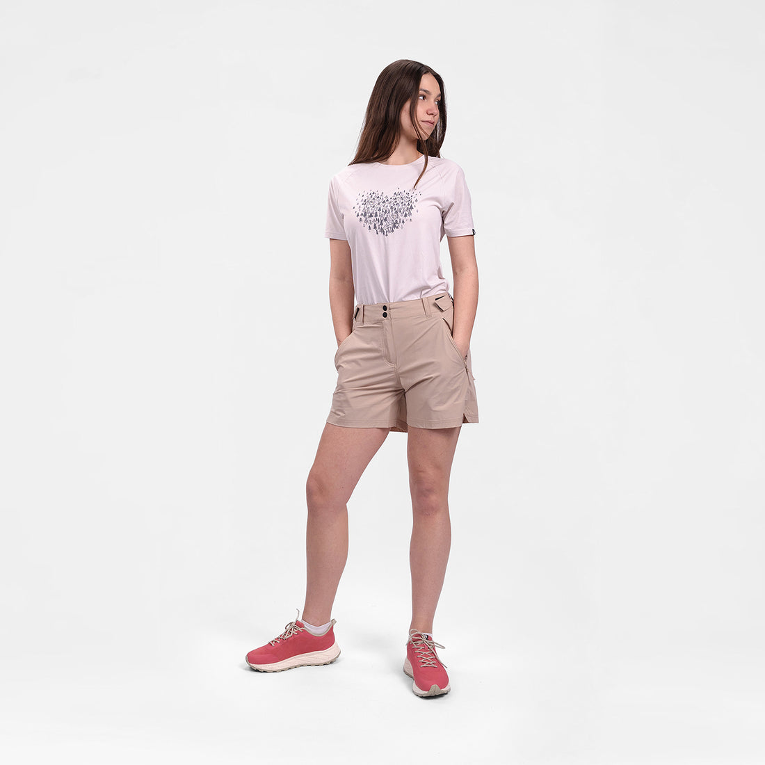 BE-4541OR women's trekking lightweight shorts KRIZNICA