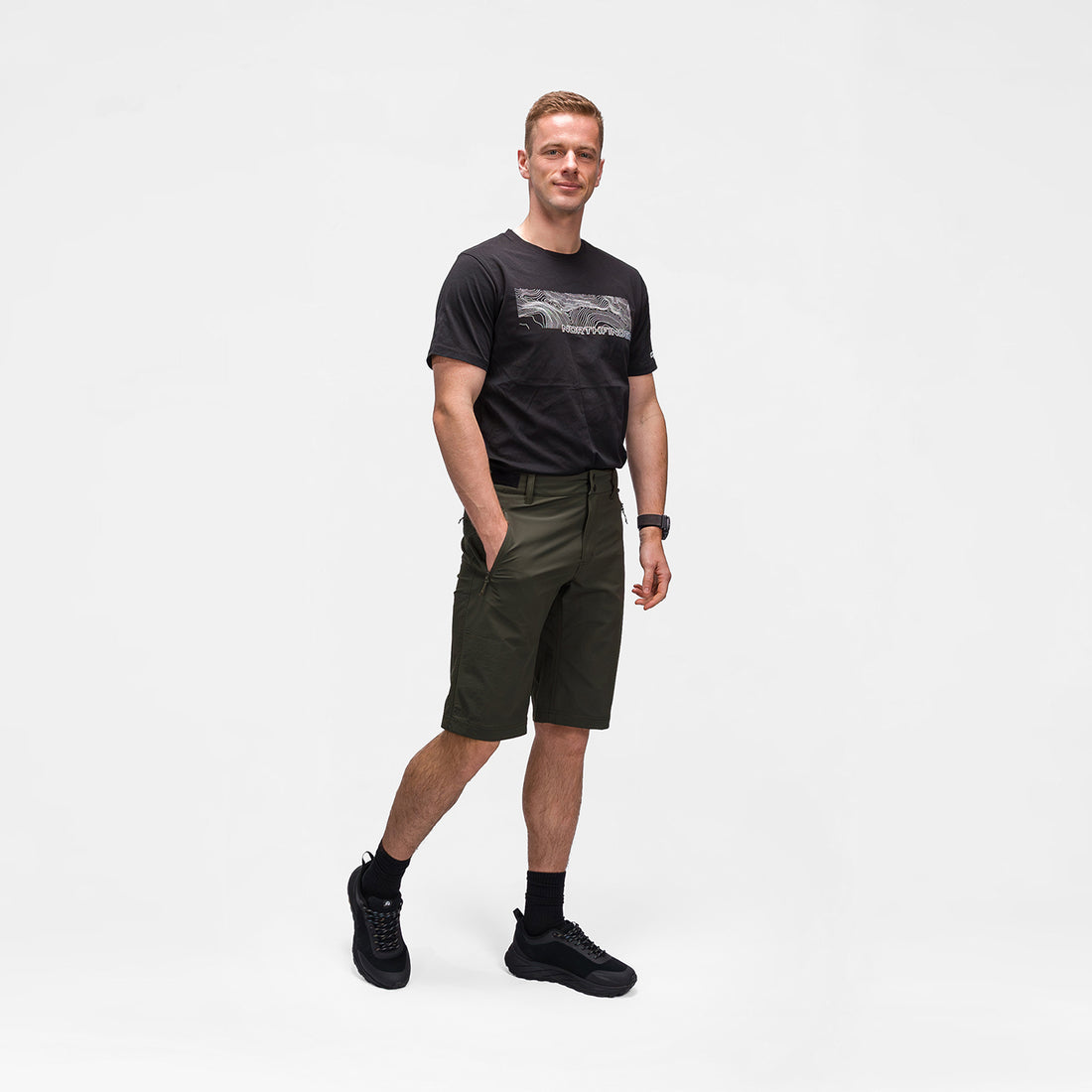 BE-50021OR men's outdoor stretch shorts HORAC