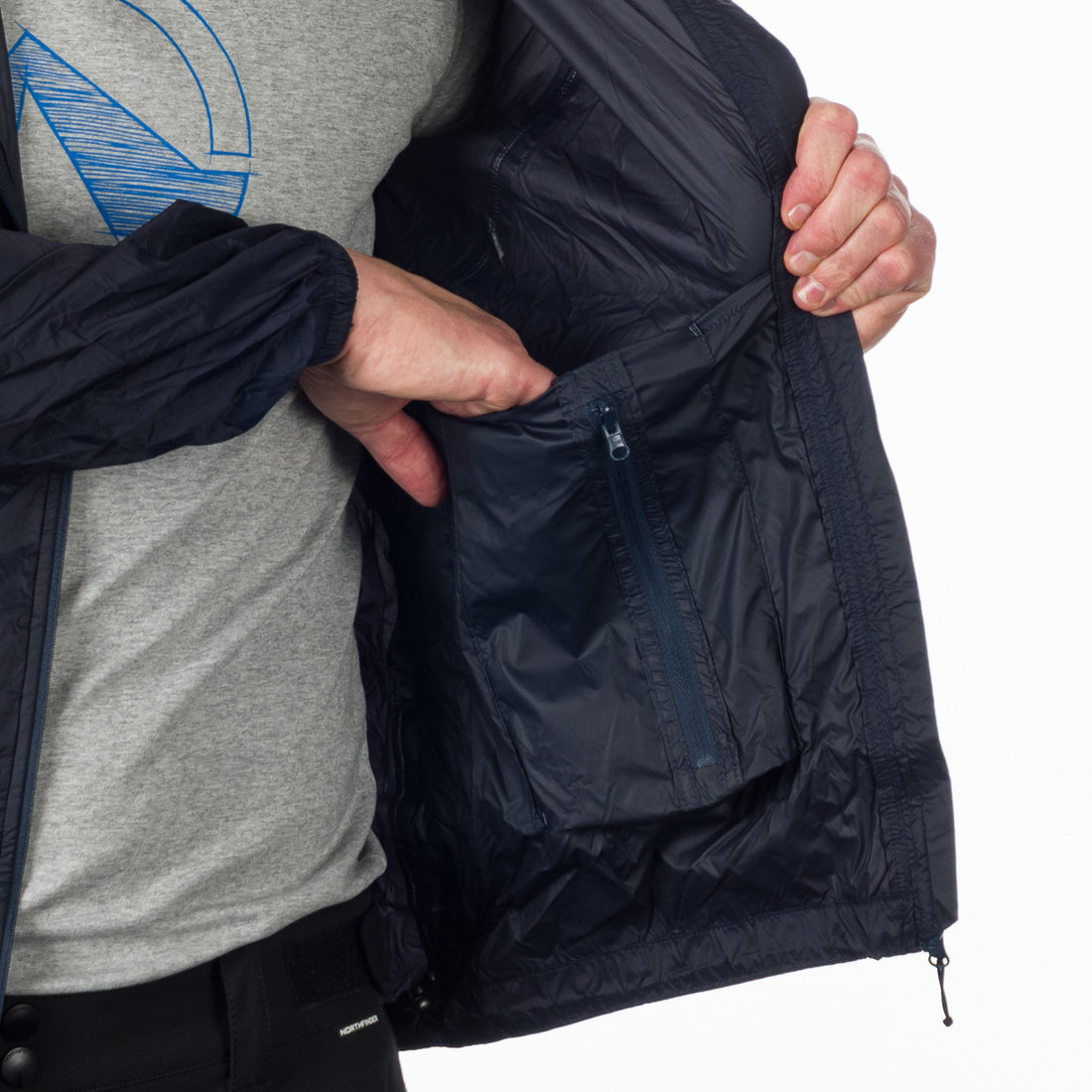 BU-3267OR men's waterproof jacket stowable 2l NORTHCOVER
