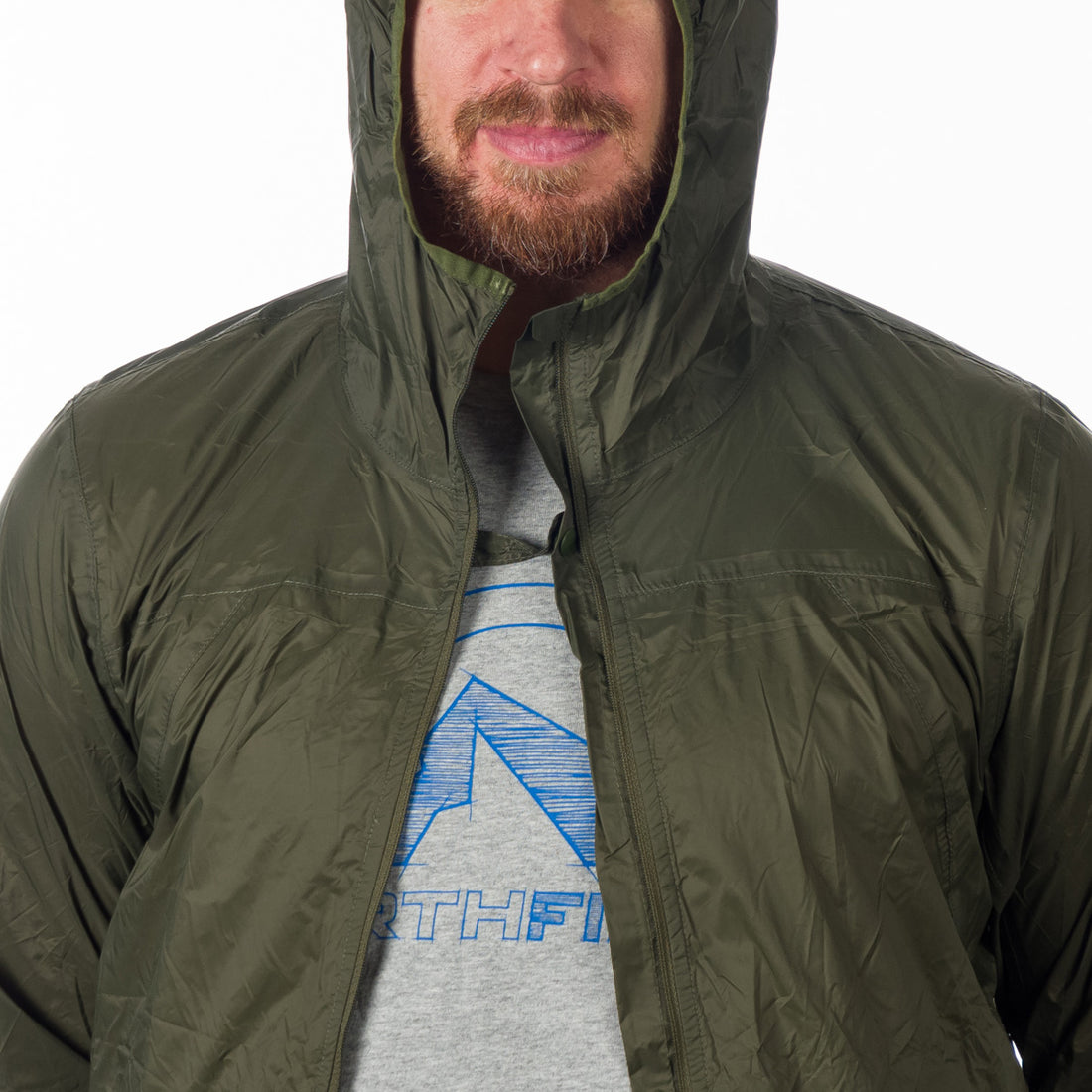 BU-3267OR men's waterproof jacket stowable 2l NORTHCOVER