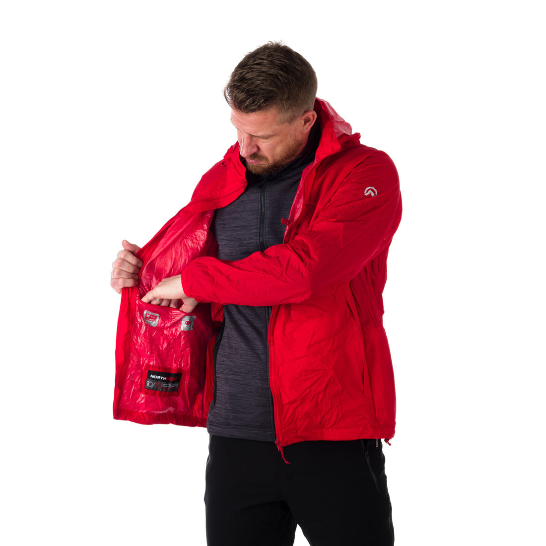 BU-32682SII men's waterproof multisport jacket stowable 2l NORTHKIT