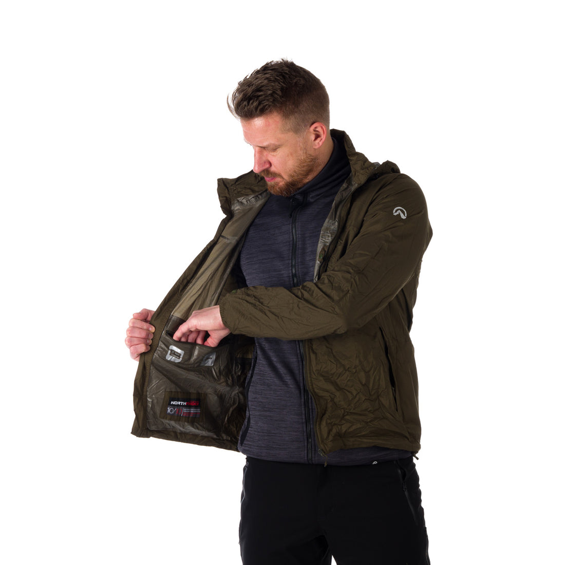 BU-32682SII men's waterproof multisport jacket stowable 2l NORTHKIT