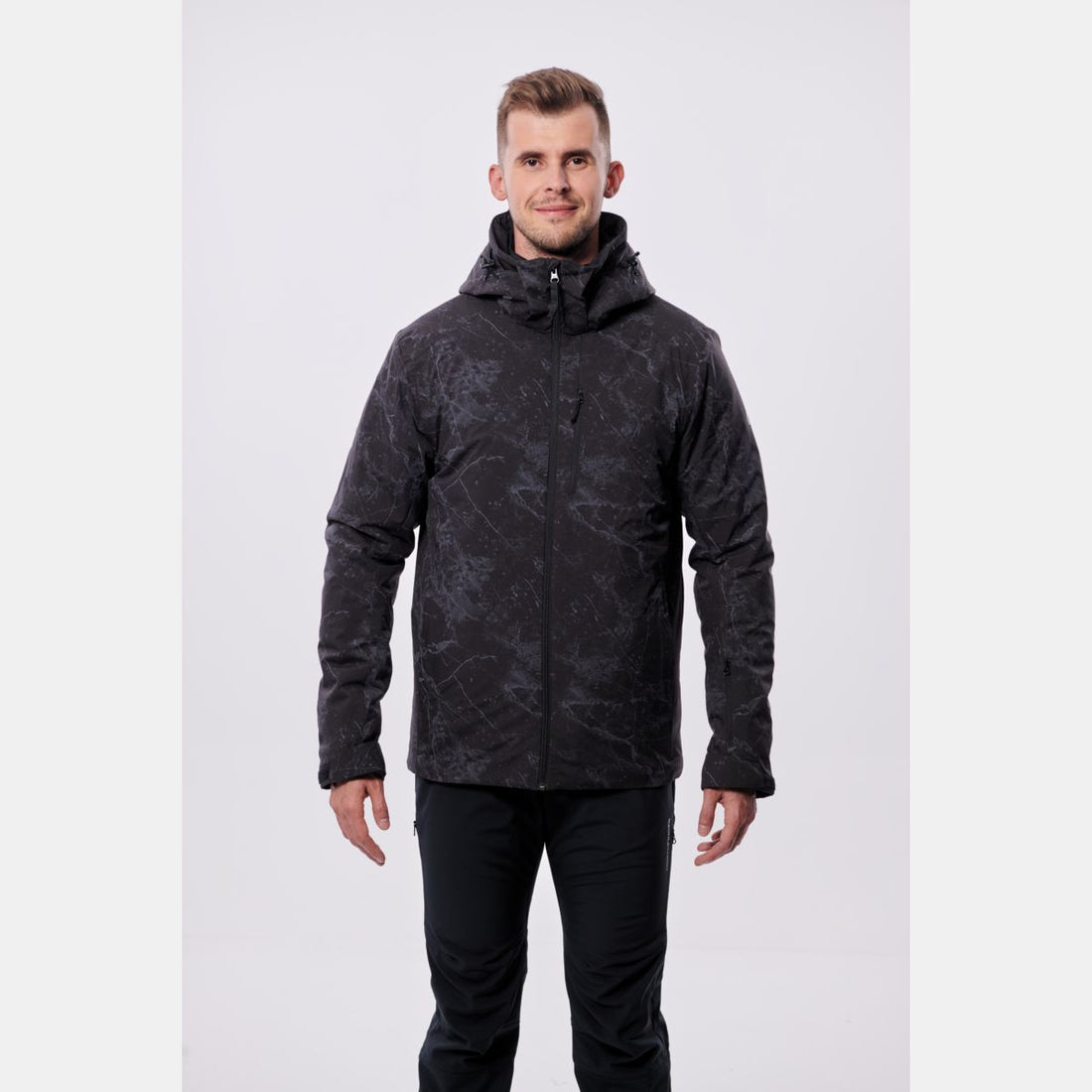 BU-38012SNW men's jacket insulated multi print DZERALFY