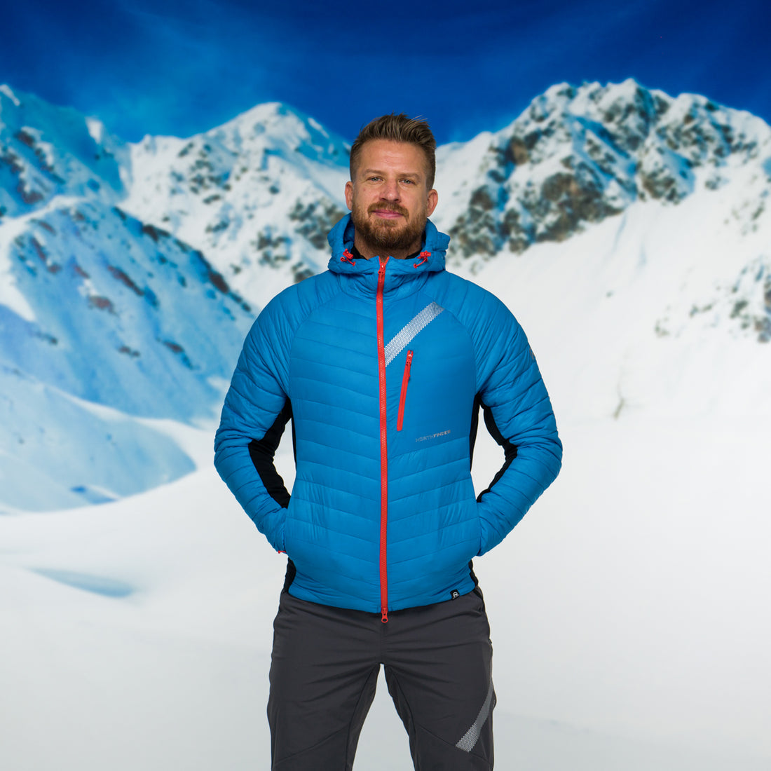 BU-38081SKP men's jacket ski-touring thermal primaloft® BUDIN