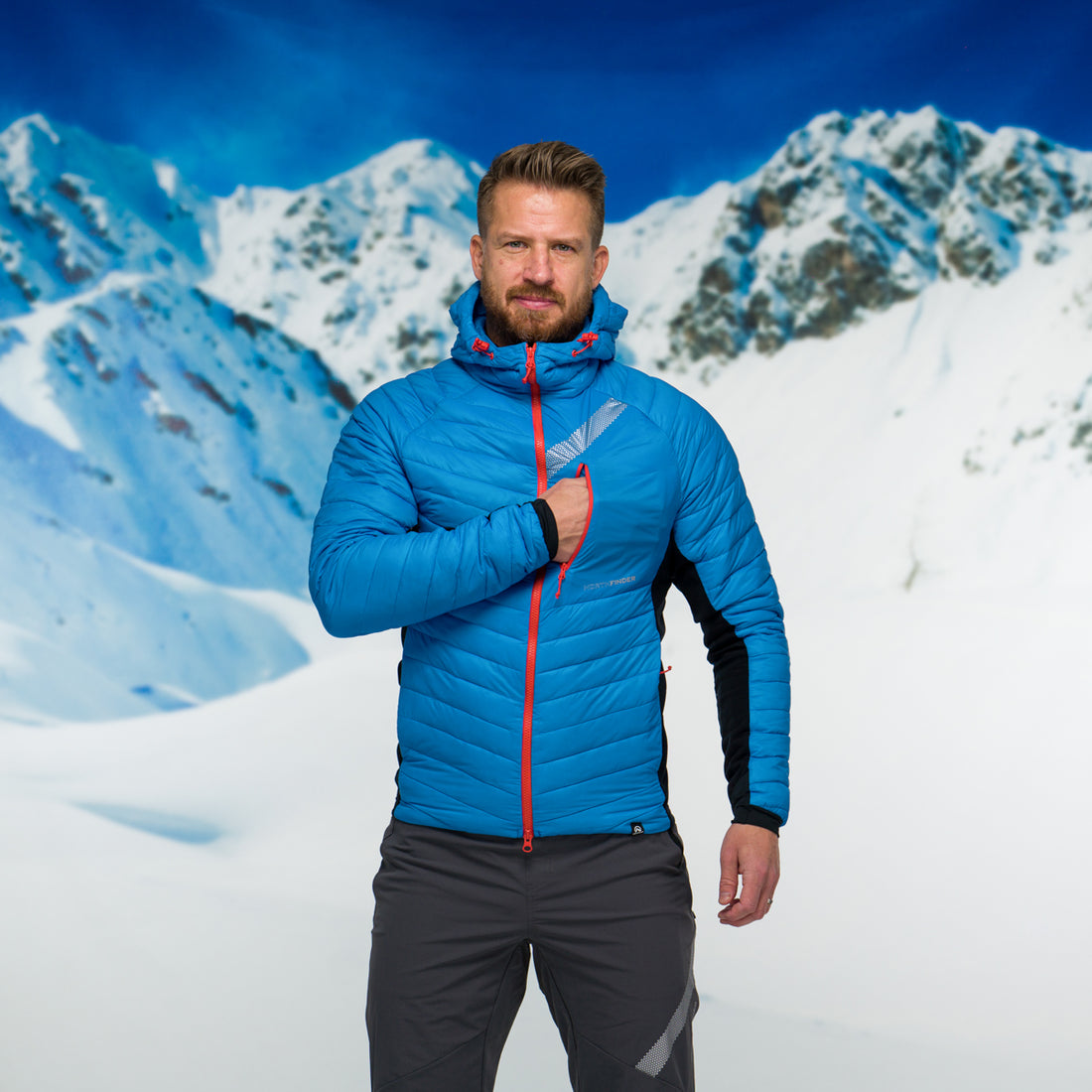 BU-38081SKP men's jacket ski-touring thermal primaloft® BUDIN