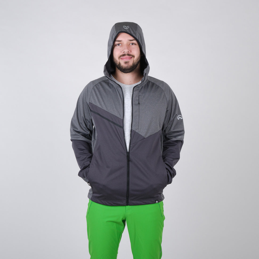 BU-38631OR men's softshell jackets melange BORHIS