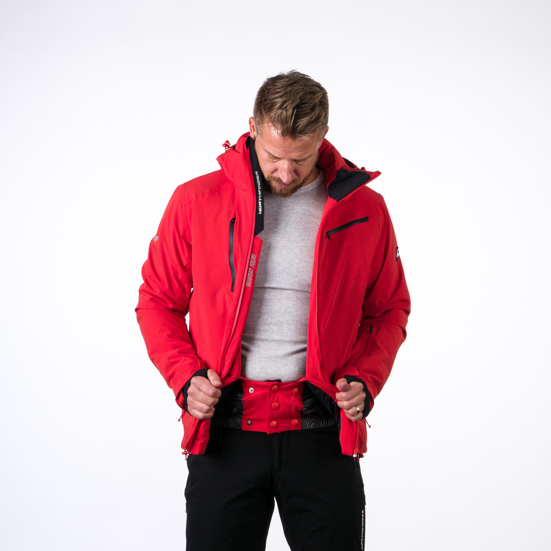 BU-3921SNW men's ski trend jacket insulated full pack BENTLY