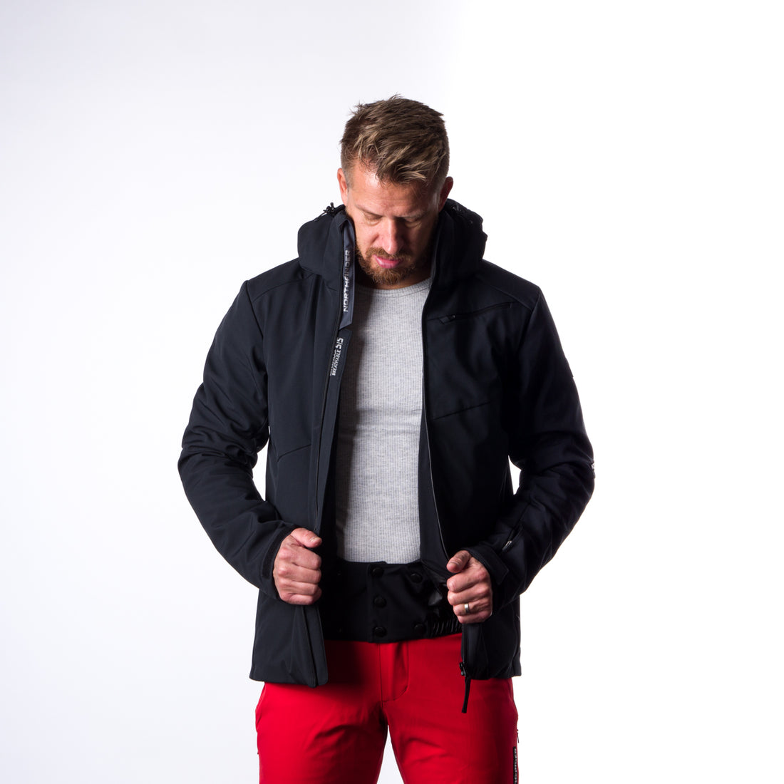 BU-3924SNW men's ski jacket softshell insulated full pack 3l KOBE