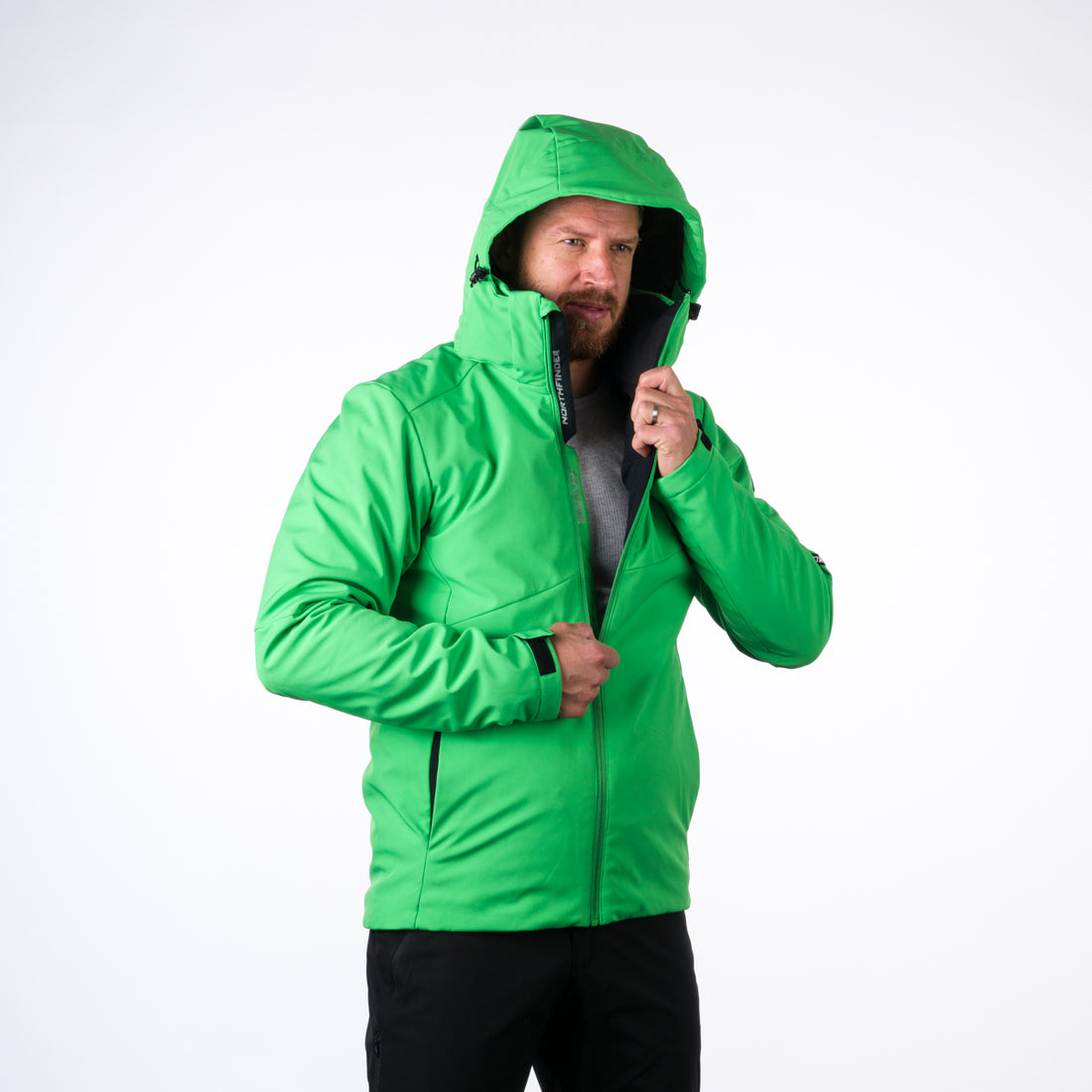 BU-3924SNW men's ski jacket softshell insulated full pack 3l KOBE