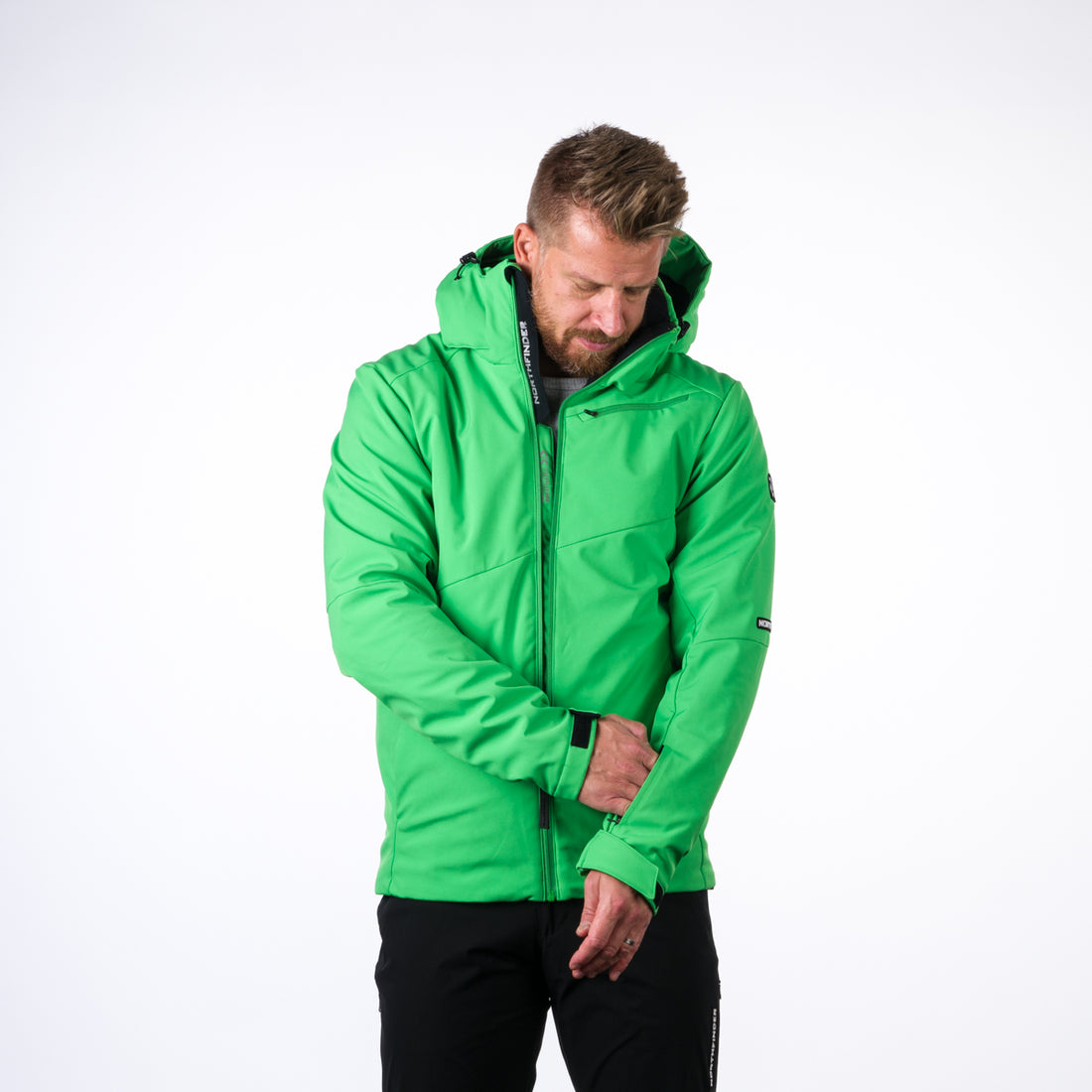 BU-3924SNW men's ski jacket softshell insulated full pack 3l KOBE