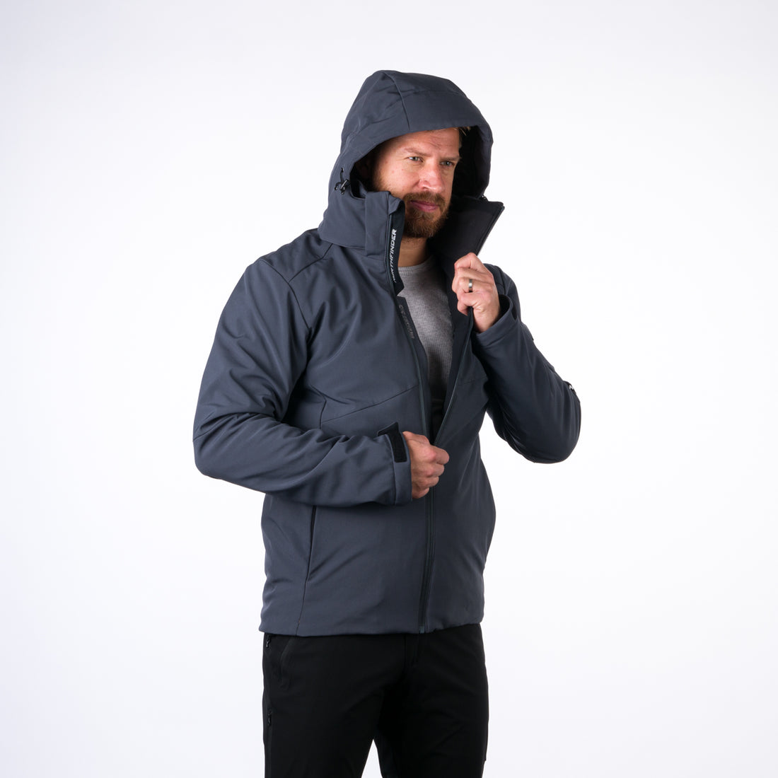 BU-3924SNW men's ski jacket softshell insulated full pack 3l KOBE