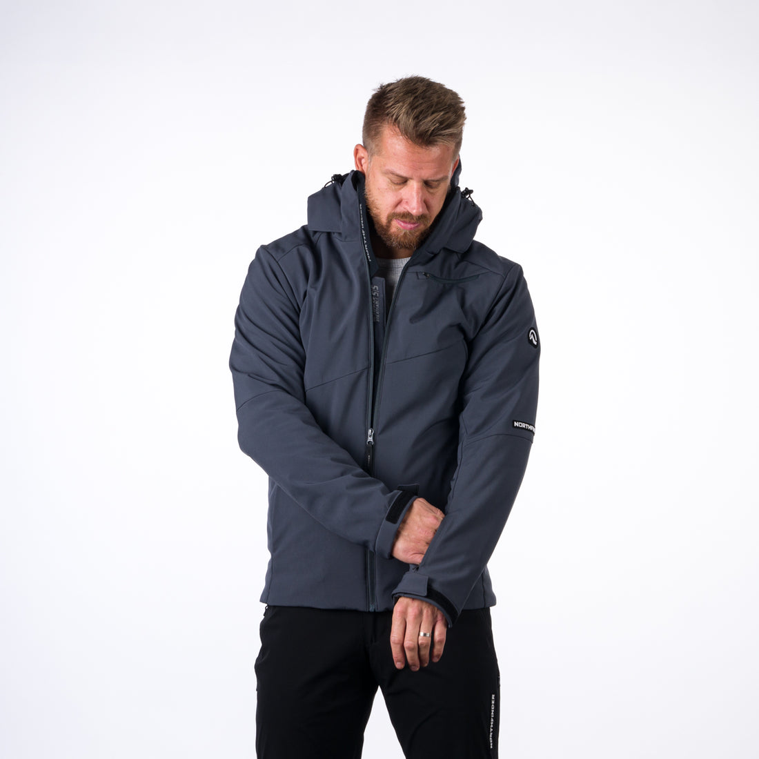 BU-3924SNW men's ski jacket softshell insulated full pack 3l KOBE