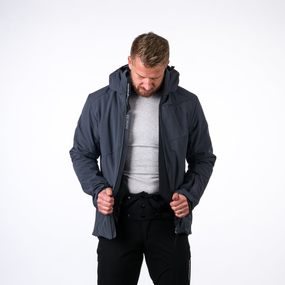 BU-3924SNW men's ski jacket softshell insulated full pack 3l KOBE