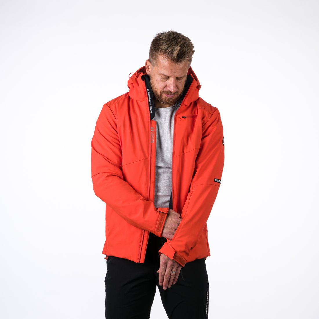 BU-3924SNW men's ski jacket softshell insulated full pack 3l KOBE