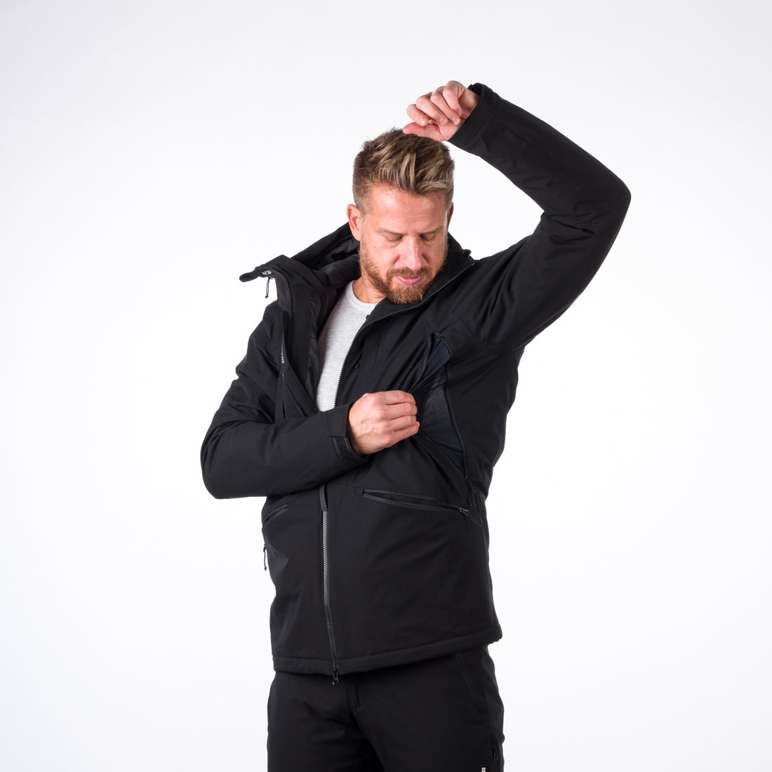 BU-3925SNW men's prolonged ski jacket insulated CHANDLER