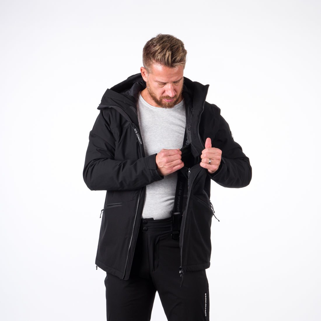 BU-3925SNW men's prolonged ski jacket insulated CHANDLER