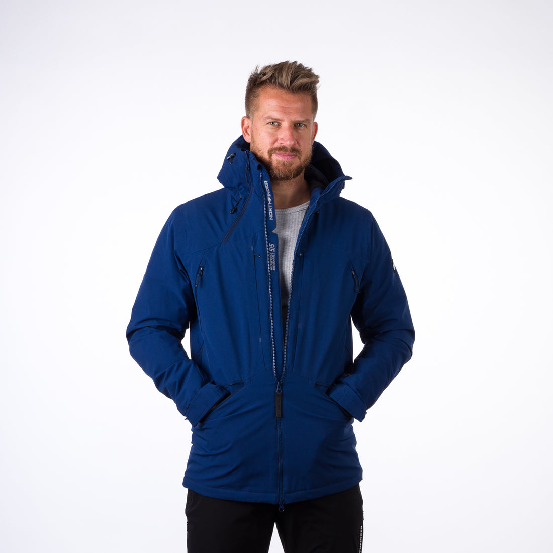 BU-3925SNW men's prolonged ski jacket insulated CHANDLER