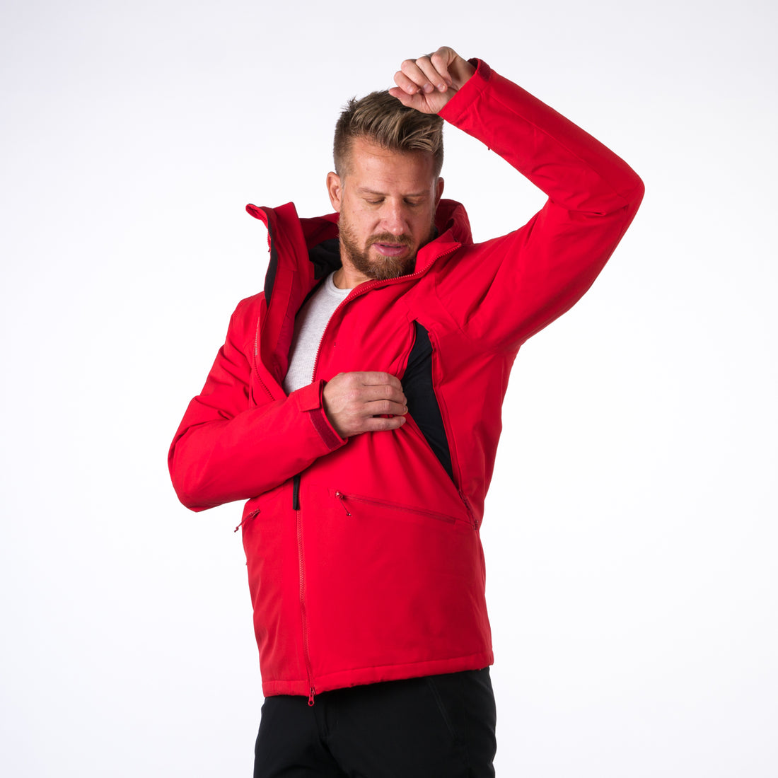 BU-3925SNW men's prolonged ski jacket insulated CHANDLER