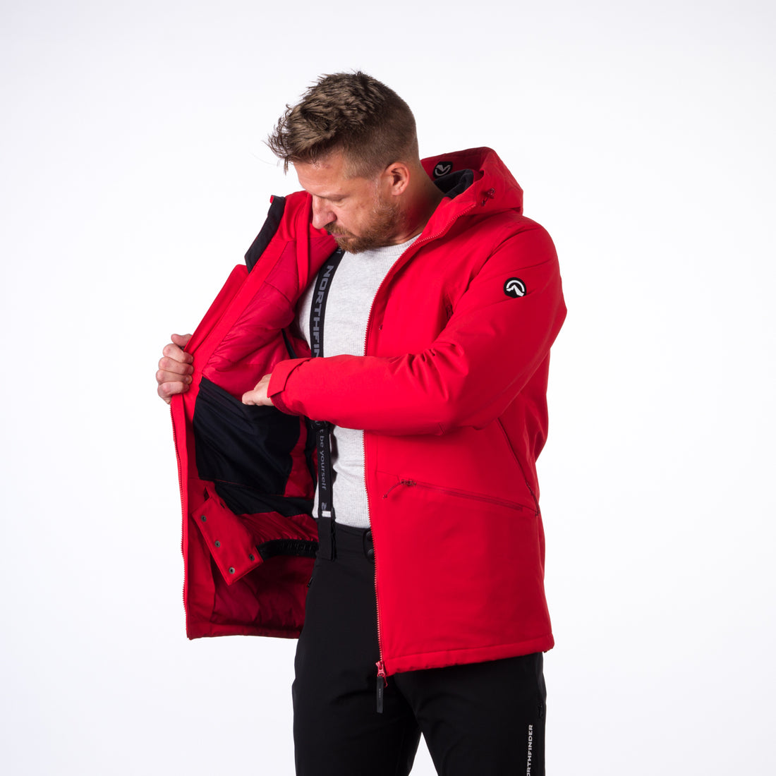 BU-3925SNW men's prolonged ski jacket insulated CHANDLER