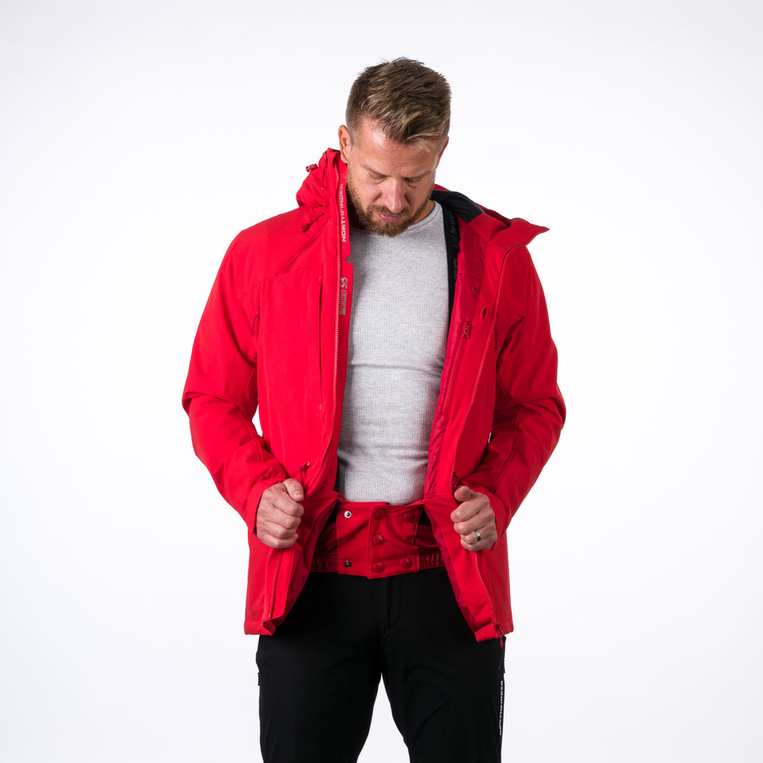 BU-3925SNW men's prolonged ski jacket insulated CHANDLER