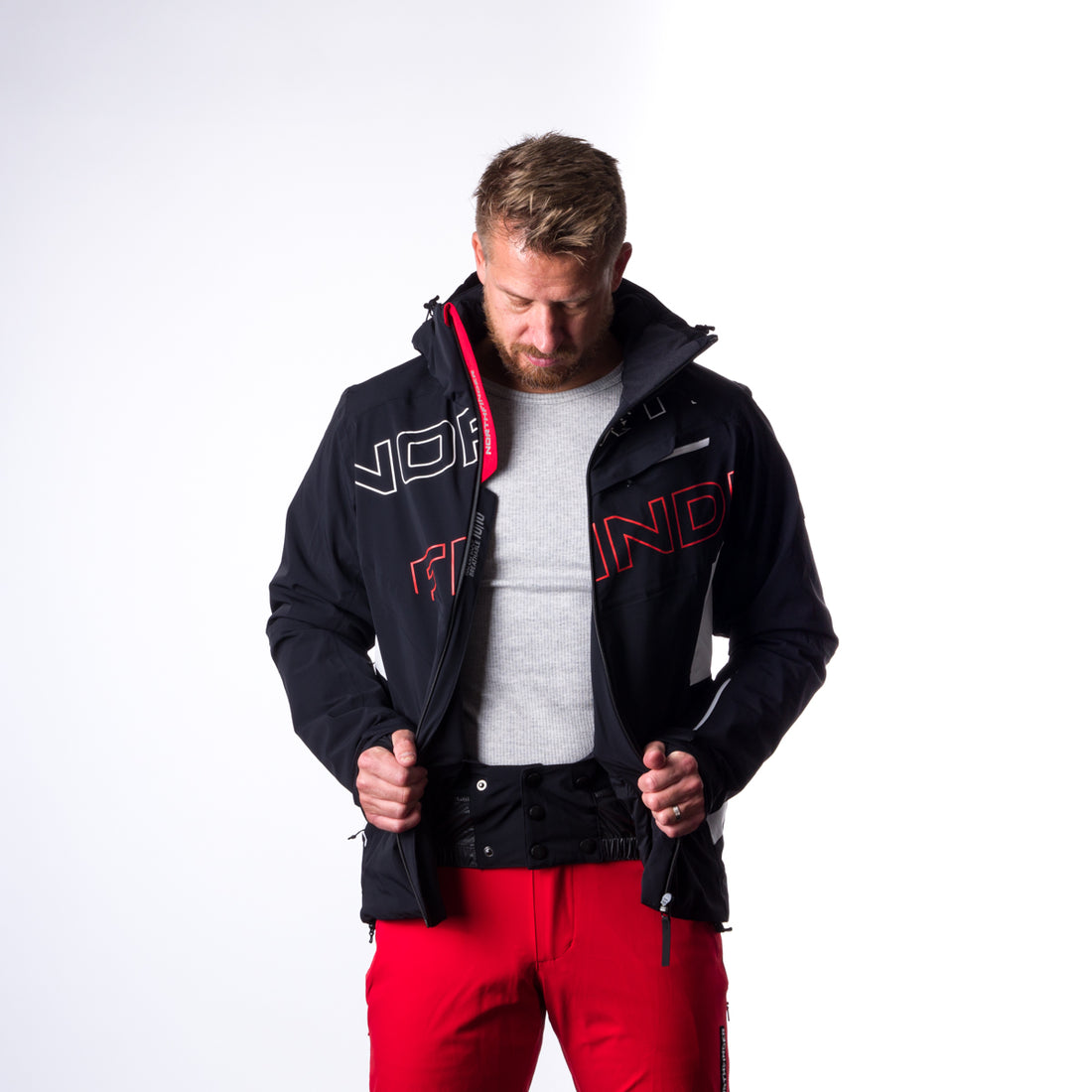 BU-3929SNW men's ski trend jacket insulated full pack DAMIEN